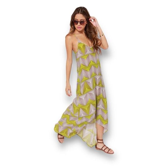 Billabong Day Beyond Lime Dress Size Medium - Picture 1 of 8